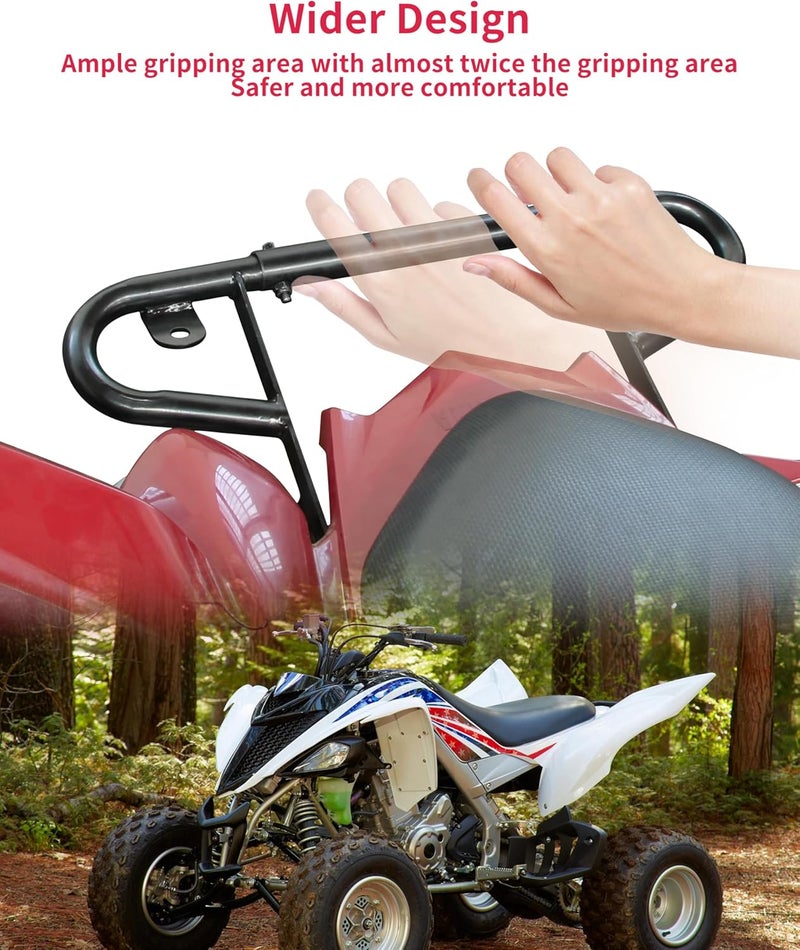 VEISUTOR Rear Wide Grab Bar for Raptor 700 06-24, Black Upgraded Aluminum Handle Bumper Assembly Kit for Yamaha Raptor 700 / 700R 2006-2024 Accessories - Image 3